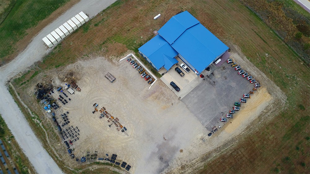 arial view of Matt Ascheman Equipment Inc.
