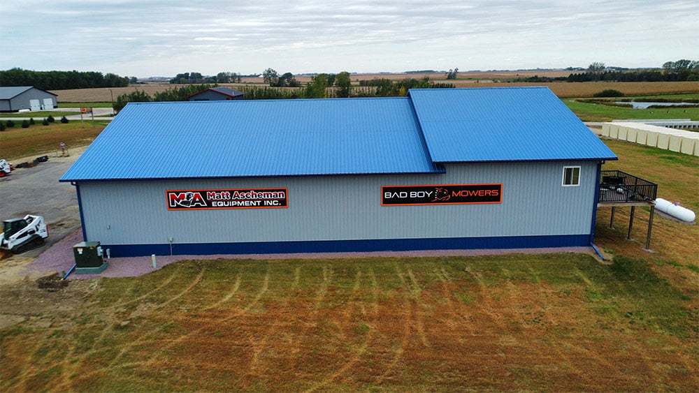 Matt Ascheman Equipment Inc. building sign